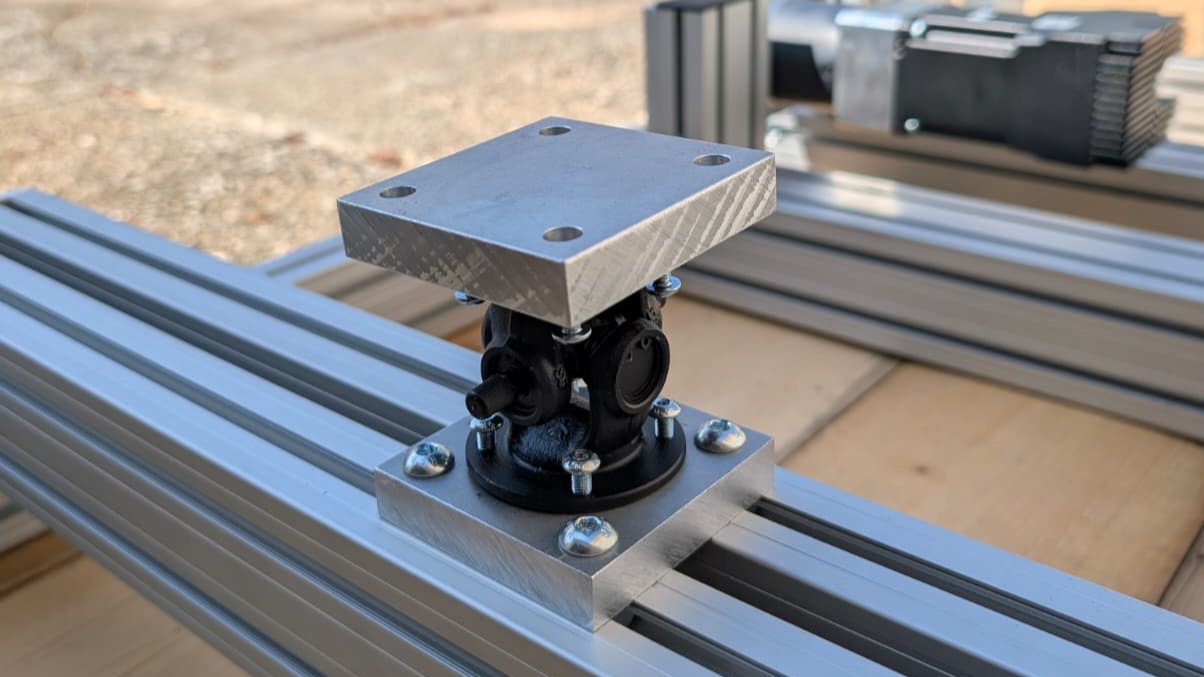 2 DOF Motion System Actuators and Cardan Joint